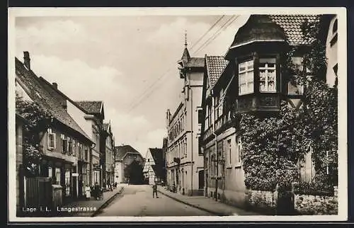 AK Lage i. L., Partie in der Langestrasse