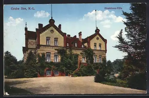 AK Grube Ilse /N.-L., Direktions-Villa mit Anlagen