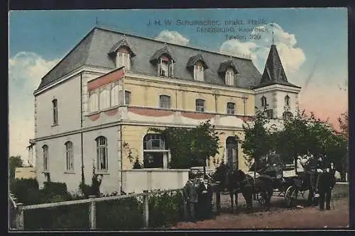 AK Rendsburg, J. H. W. Schumacher, prakt. Heilk., Kanalblick