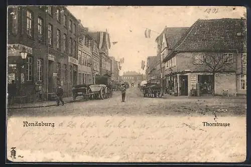 AK Rendsburg, Gasthof in der Thorstrasse