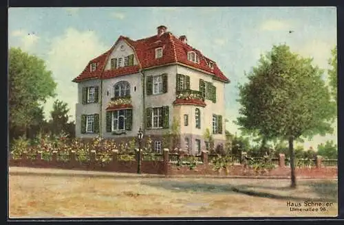 AK Köln-Marienburg, Das Haus Schneller in der Ulmenallee 96