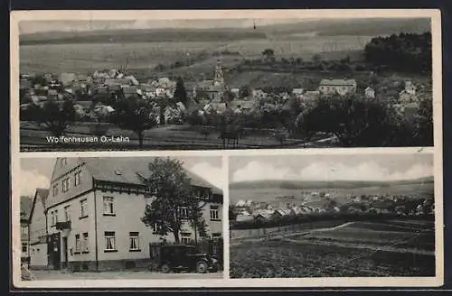 AK Wolfenhausen / Oberlahn, Gasthof Baumann, Totalansichten