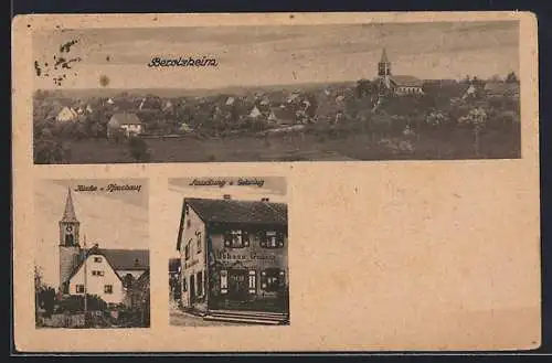 AK Berolzheim, Kirche und Pfarrhaus, Handlung Gehring