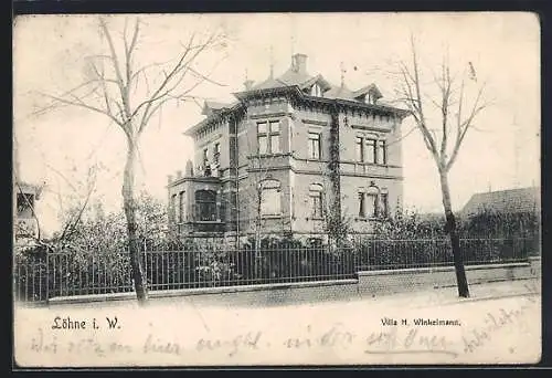 AK Löhne i. W., Villa H. Winkelmann