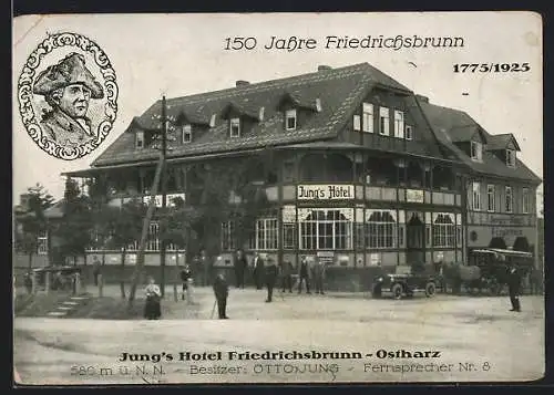 AK Friedrichsbrunn-Ostharz, Otto Jung`s Hotel