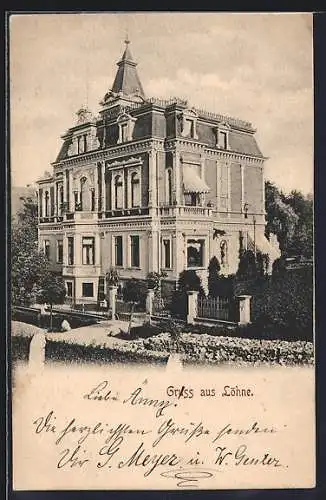 AK Löhne, Blick auf die Villa