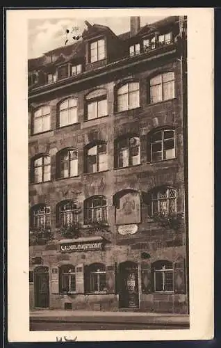 AK Nürnberg, Gaststätte Mohrenkeller v. Hans Fürsattel, Königstrasse