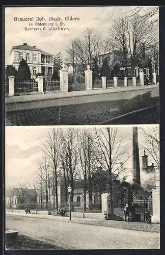 AK Oldenburg i. Gr., Brauerei Joh. Diedr. Ehlers, Inh. A. Wüchner