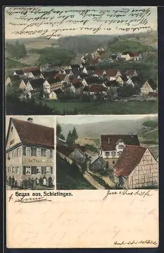 AK Schietingen, Gasthaus zum Adler, Gesamtansicht