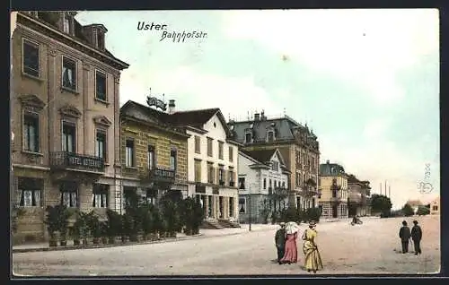 AK Uster, Partie in der Bahnhofstrasse