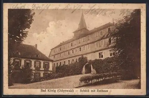 AK Bad König /Odenwald, Schloss mit Rathaus