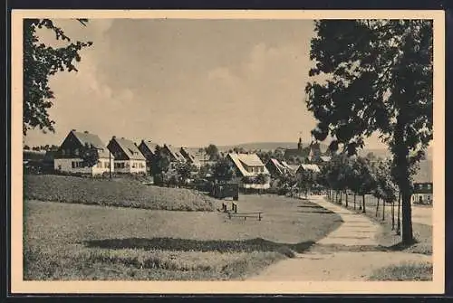 AK Nassau / Erzgebirge, Blick zur Neuen Siedlung