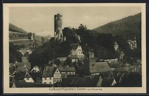 AK Eppstein i. Taunus, Blick vom Kriegerweg