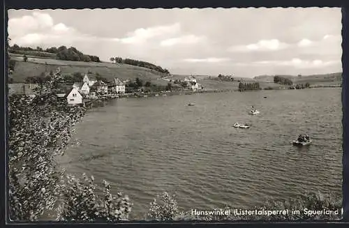 AK Hunswinkel im Sauerland, Ort an der Listertalsperre