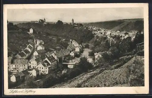 AK Kyllburg, Gesamtansicht von einen Berg aus