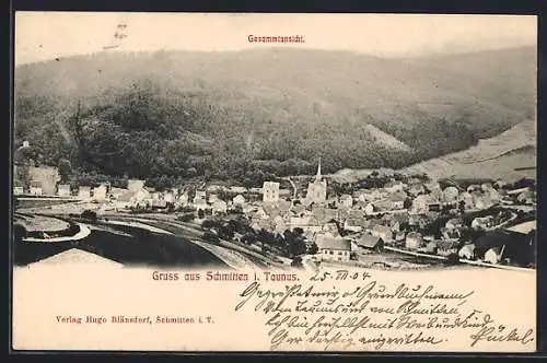 AK Schmitten i. Taunus, Gesamtansicht aus der Vogelschau