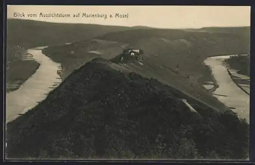 AK Marienburg a. Mosel, Blick vom Aussichtsturm