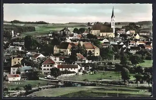 AK Arnstorf /Ndby., Ortsansicht aus der Vogelschau