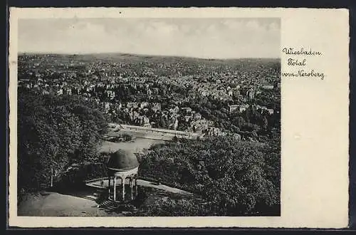 AK Wiesbaden, Totalansicht vom Neroberg