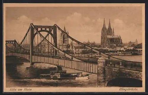 AK Köln am Rhein, Hängebrücke