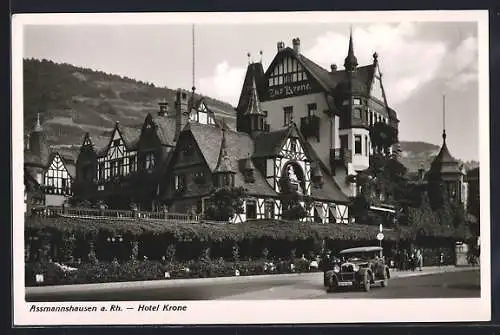 AK Assmannshausen am Rhein, Hotel Krone