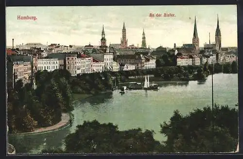 AK Hamburg-St.Georg, An der Alster