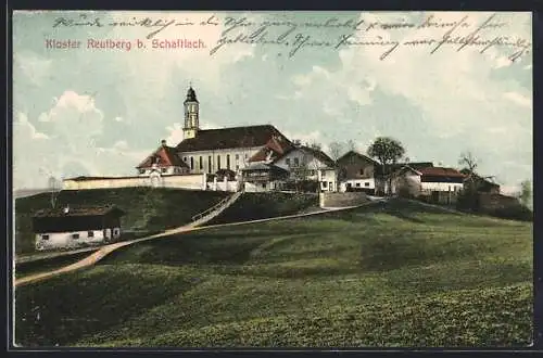 AK Sachsenkam, Blick auf Kloster Reutberg