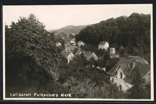 AK Falkenberg /Mark, Ortsansicht aus der Vogelschau