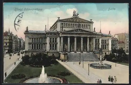 AK Berlin, Königl. Schauspielhaus, Gendarmenmarkt