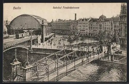 AK Berlin, Bahnhof Friedrichstrasse