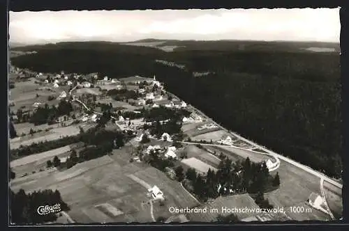 AK Oberbränd im Hochschwarzwald, Gesamtansicht vom Flugzeug aus