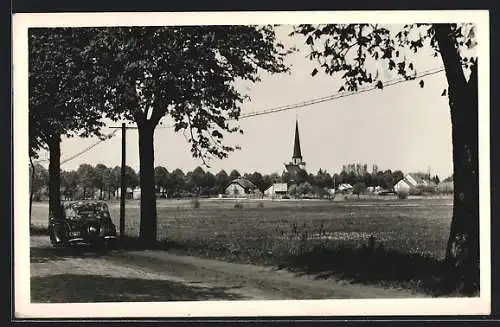 AK Grossköris Kr. Königs Wusterhausen, Blick auf den Ort