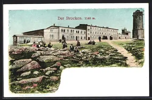 AK Brocken, Einzelansicht, Brockenhotel