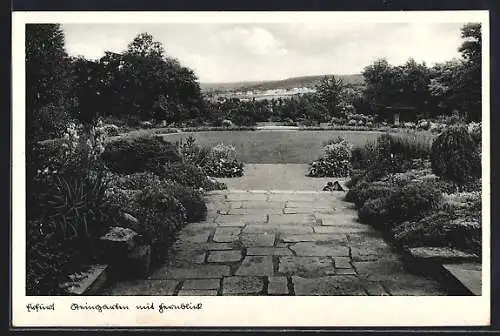 AK Erfurt, Steingarten mit Fernblick