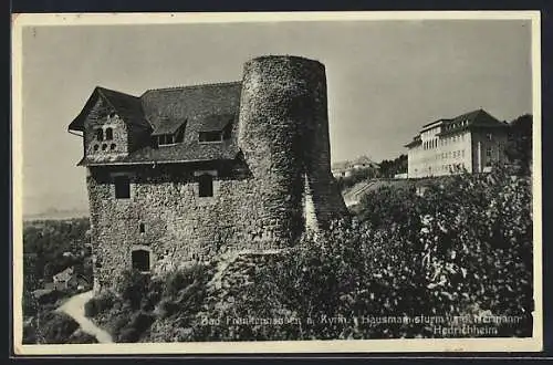 AK Bad Frankenhausen a. Kyffh., Hausmannsturm und Hermann Hedrichheim