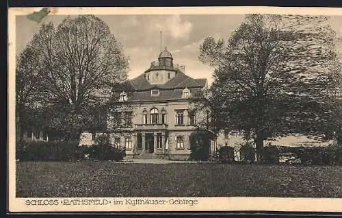 AK Rathsfeld, Schloss im Kyffhäuser-Gebirge