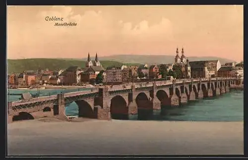 AK Coblenz, Moselbrücke