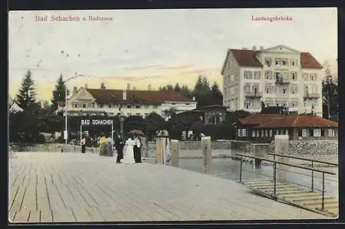 AK Bad Schachen am Bodensee, Landungsbrücke