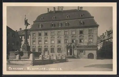 AK Lindau i. B., Haus zum Cavazzen am Marktplatz