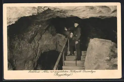 AK Schwarzenberg / Sachsen, Erzbergwerk Herkules, Frischglück am Fürstenberg, Zinkblende, Berggeistkanzel