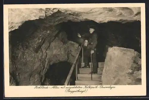 AK Schwarzenberg / Sachsen, Erzbergwerk Herkules, Frischglück am Fürstenberg, Zinkblende, Berggeistkanzel