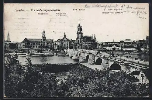 AK Dresden, Friedrich-August-Brücke