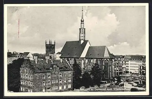 AK Dortmund, Propsteikirche nach Wiederaufbau