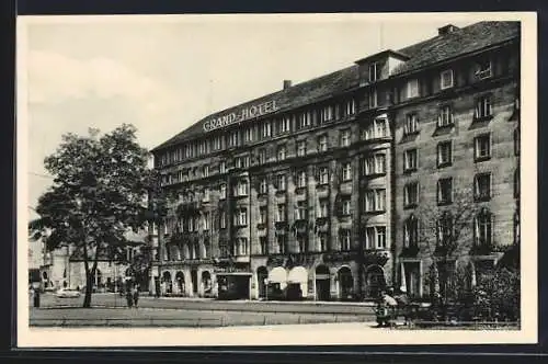 AK Nürnberg, Blick zum Grand-Hotel