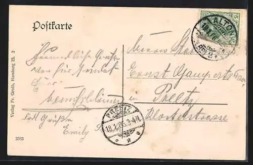 AK Hamburg-St.Pauli, Helgoländer Allee mit Sternwarte