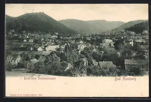 AK Bad Harzburg, Blick vom Schützenhaus