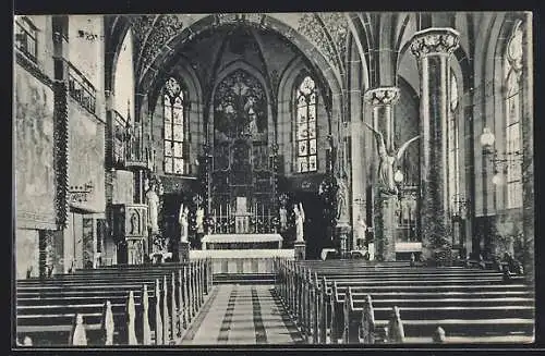 AK Mülhausen Bez. Düsseldorf, Inneres der Klosterkirche