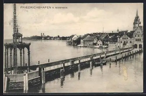 AK Friedrichshafen a. Bodensee, Ortsansicht aus der Vogelschau