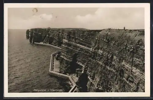 AK Helgoland, Westküste der Insel