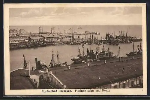 AK Cuxhaven, Fischereihafen und Reede